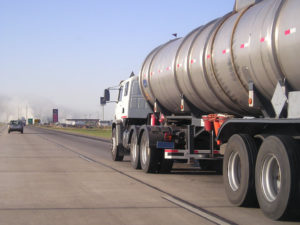 First Guard Insurance Truck on Road